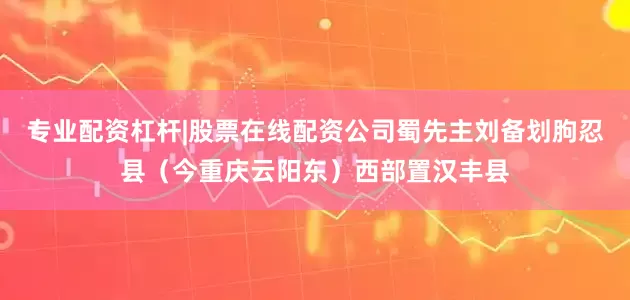 专业配资杠杆|股票在线配资公司蜀先主刘备划朐忍县（今重庆云阳东）西部置汉丰县